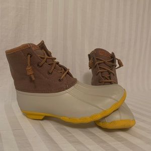 Sperry Top Sider Rubber Boot waterproof 10 yellow